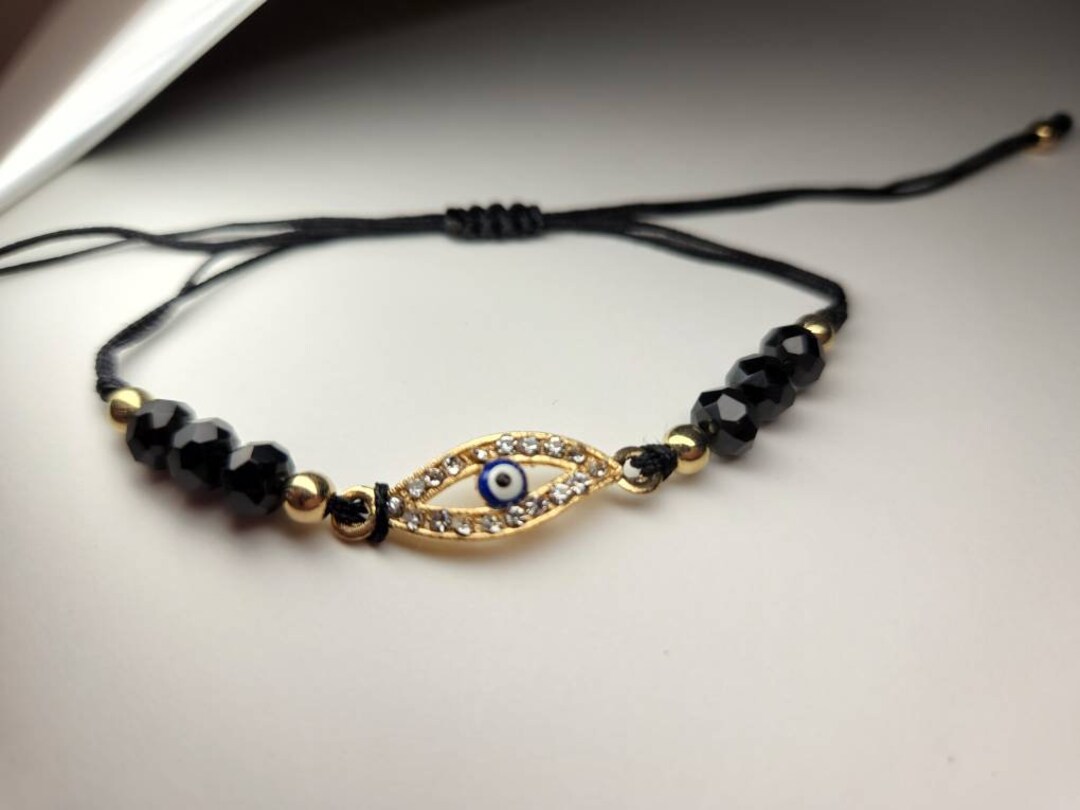 Black mal de ojo bracelet meaning Clearance
