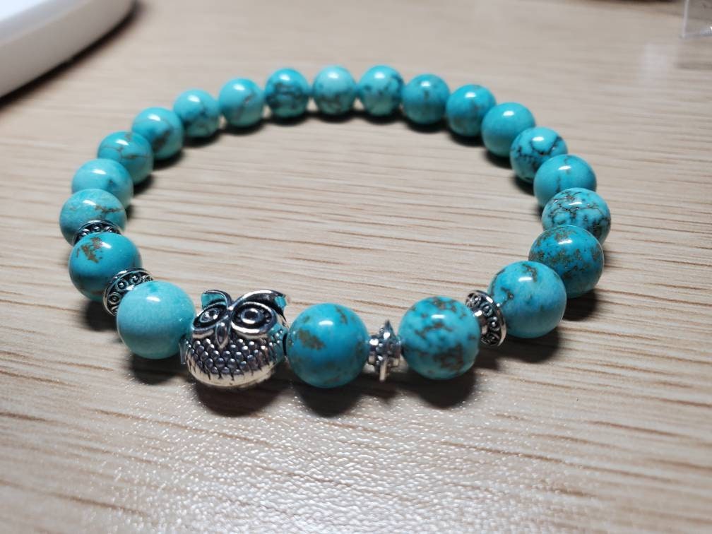 Owl Inspired Beaded Bracelet, Owl Inspired, Beaded Owl Bracelet, Owl Bracelet, Bracelet made of bead
