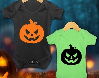 Halloween - Pumpkin - Baby Vest Suit Grow