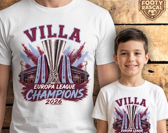 Aston Villa - Europa League Champions 2026 - T-Shirt
