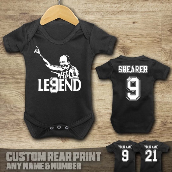 Newcastle Utd Alan Shearer Legend Football Baby Vest