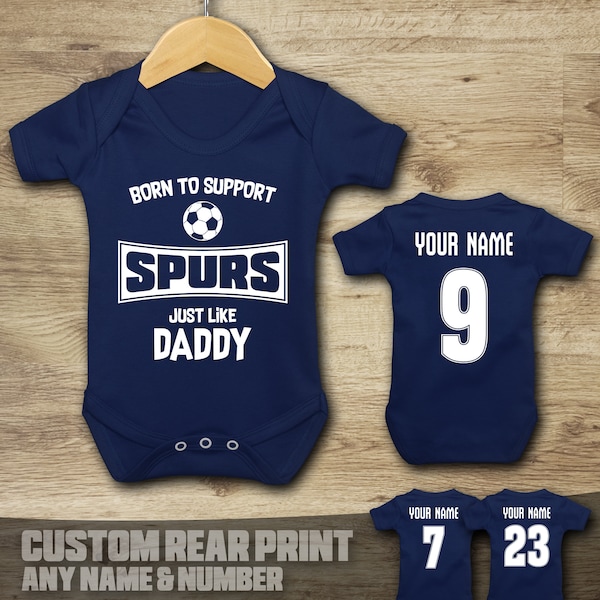 Tottenham - Spurs - Football - Born to Support - Baby Vest Suit Grow