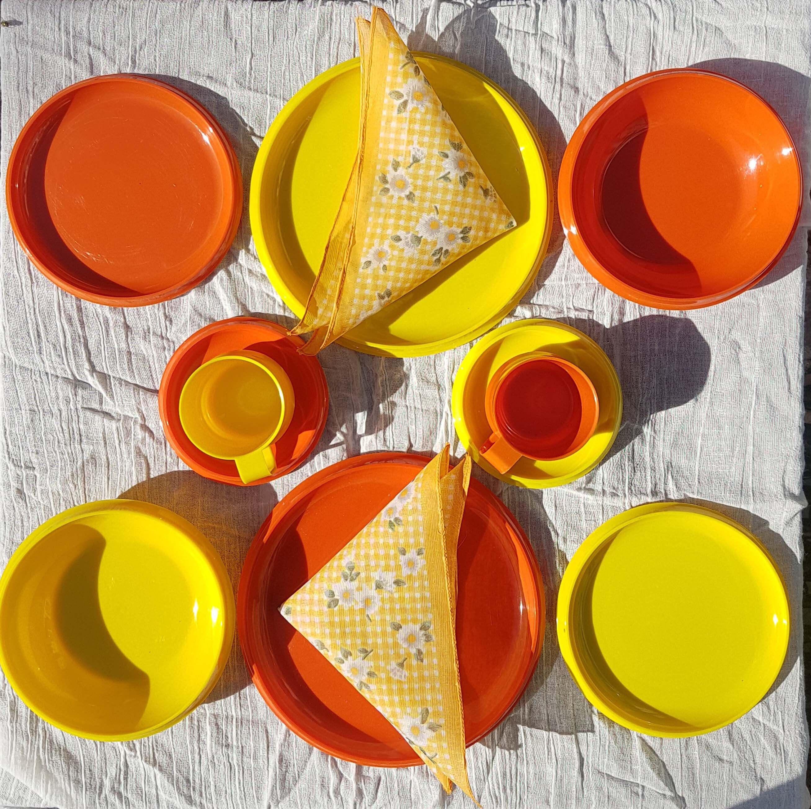 Two Person Picnic Set Including Hankerchief/Serviettes Etsy