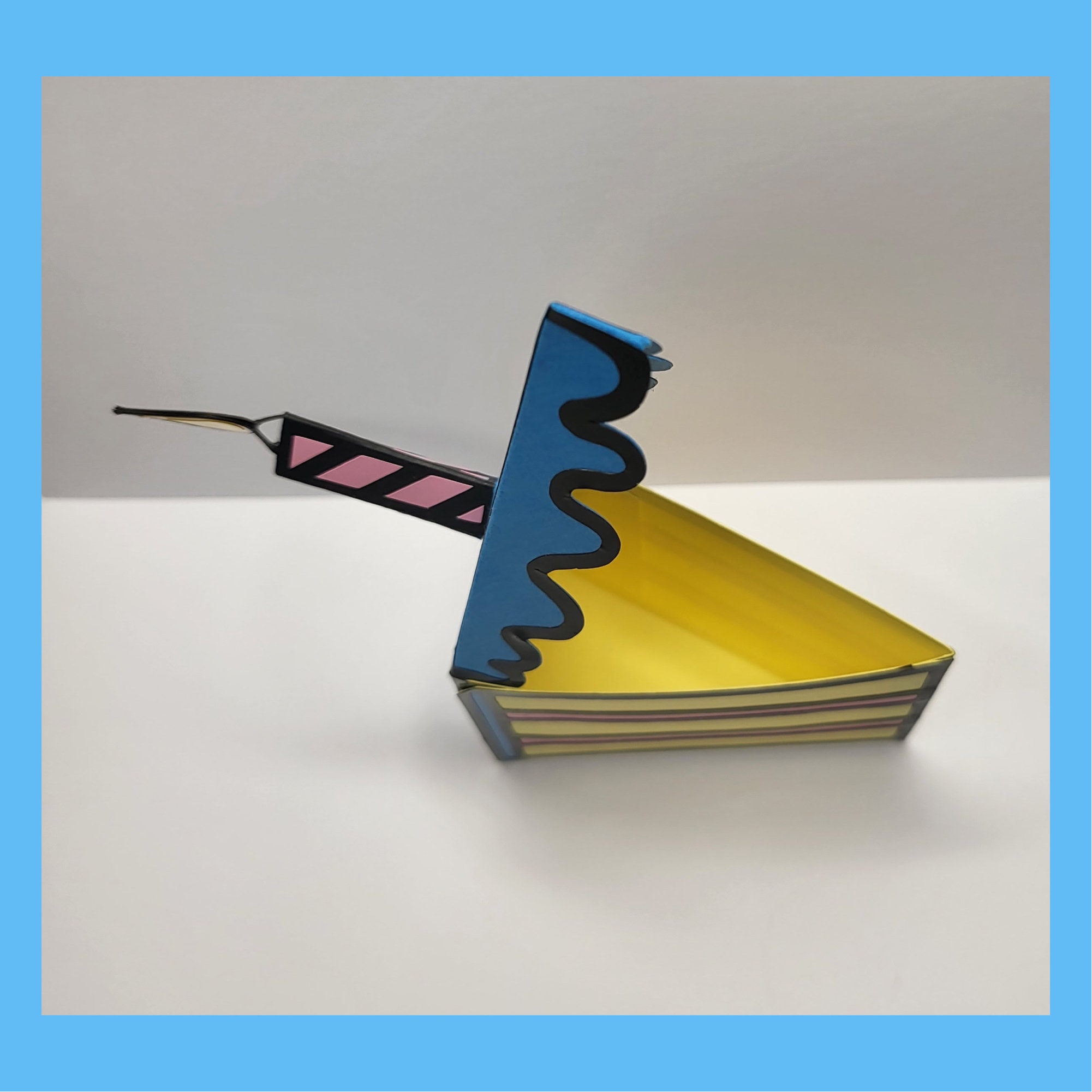 3D Cartoon Cake Slice Box: SVG PNG Digital Download File. Cutting ...