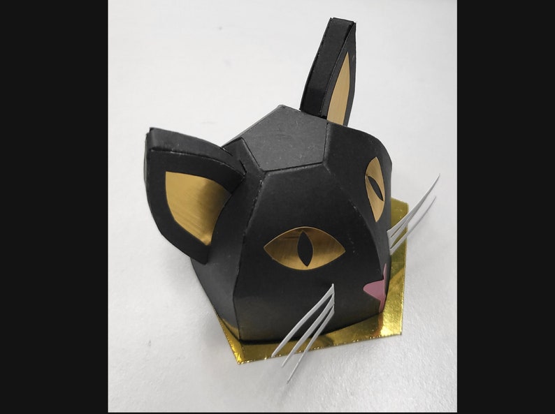 Kitty Cat Box SVG: DIY Paper Craft, Halloween Decoration (digital ...