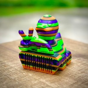 Zombie Duck Collectible Figurine - Halloween Duck Decoration, Unique Handcrafted Colorful Duck for duck ducking game, Perfect Gift idea