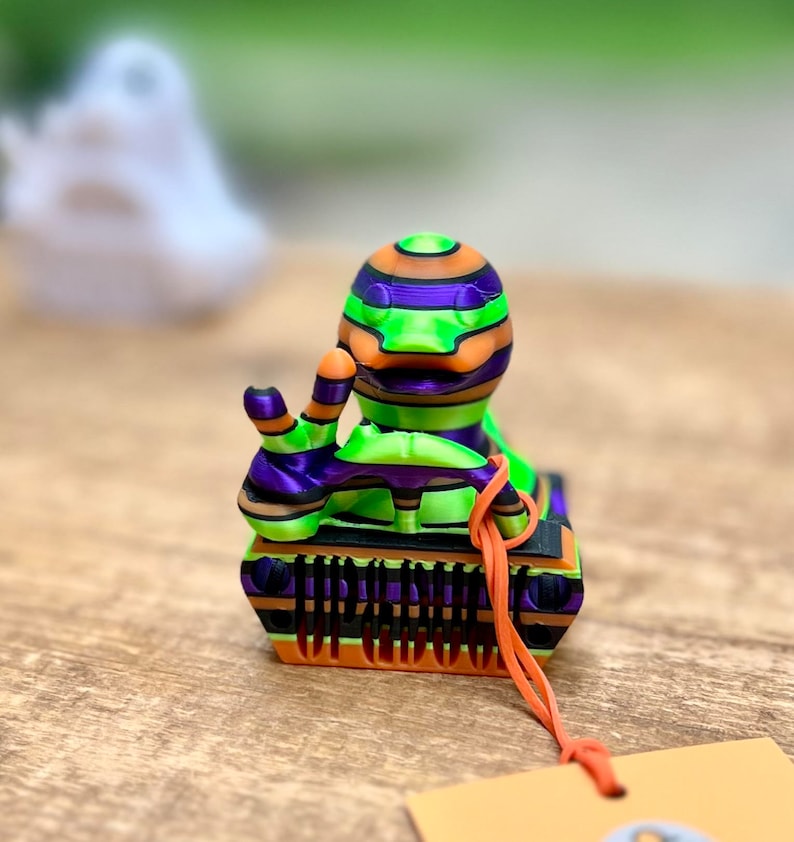 Zombie Duck Collectible Figurine Halloween Duck Decoration, Unique