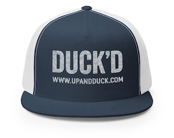 Embroidered 5 Panel Trucker Hat: Perfect for Jeep Outdoor Adventures, Jeep Ducking, Jeeps, Jeepher, Gifts for Him, DuckDuckJeep