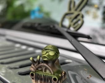Camo Army Ducking Duck fits Jeep Wrangler Gladiator Dashboard Decor Cute Jeeper Car Ornament JL JK jeeps - Duck Duck ducking - duckduckjeep