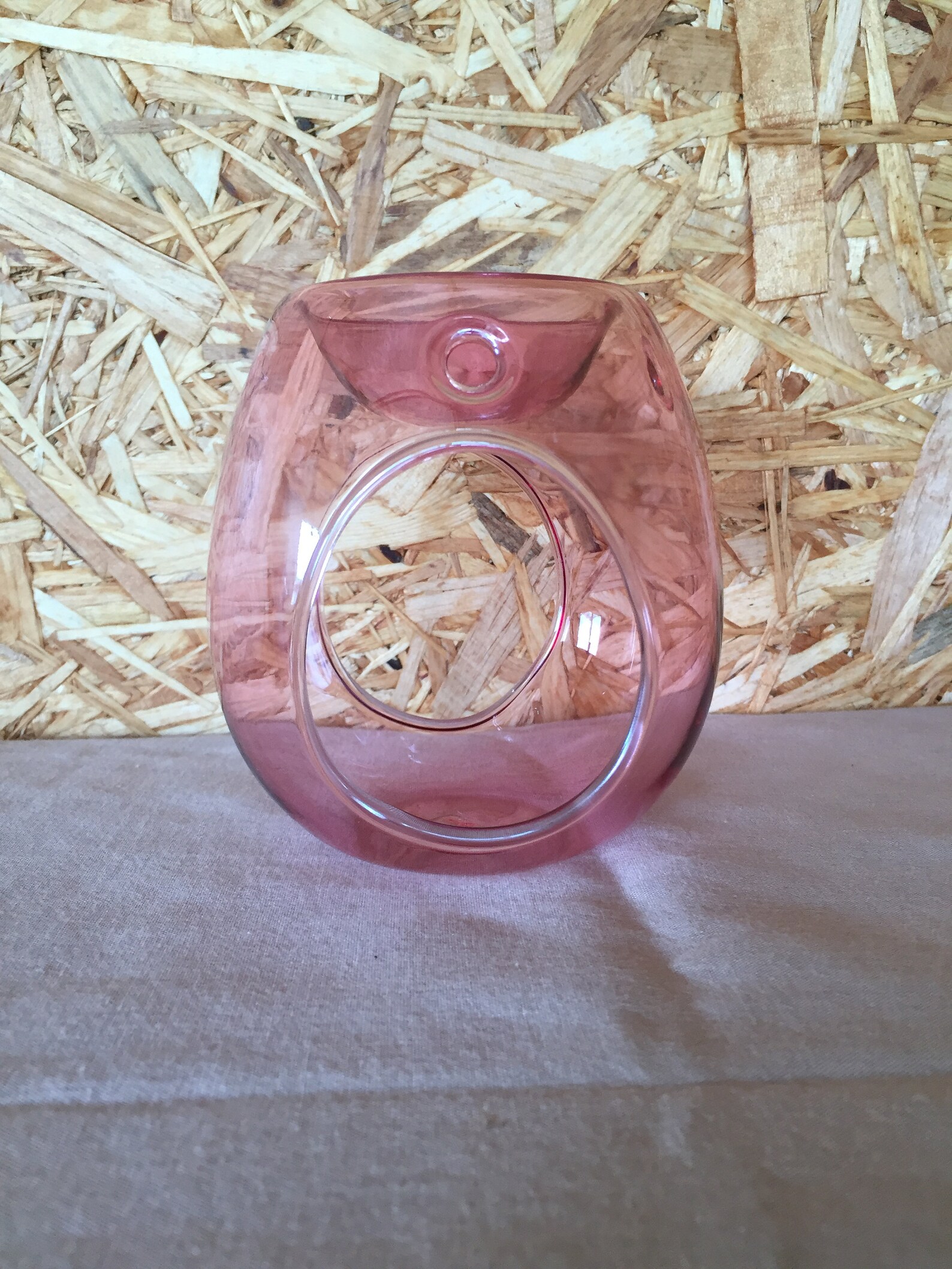 Soft Pink Luxury Glass Wax Burner Etsy