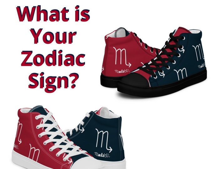 Houston Texans Zodiac Sign Shoes Adult Gym Sneakers Astrology Hightops Custom High Top Canvas Shoe Pattern Gift Astrological Football Kicks