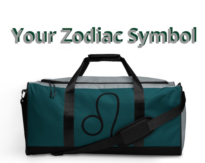 Philadelphia Eagles Custom Zodiac Sign Bag l Astrology Travel l Gym Luggage l Astrological Gift l Adult Sport l NFL Workout l NFC East Kicks