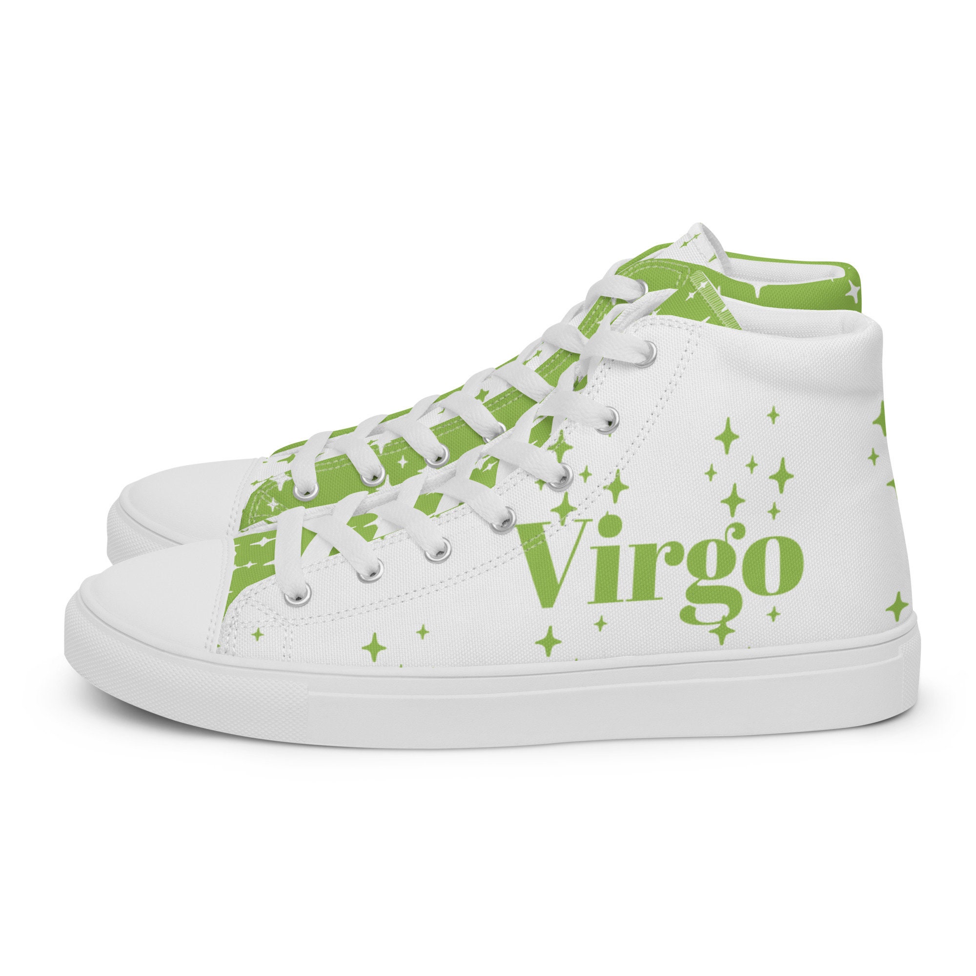 Virgo Peridot Mens High Top Canvas Shoes - Etsy