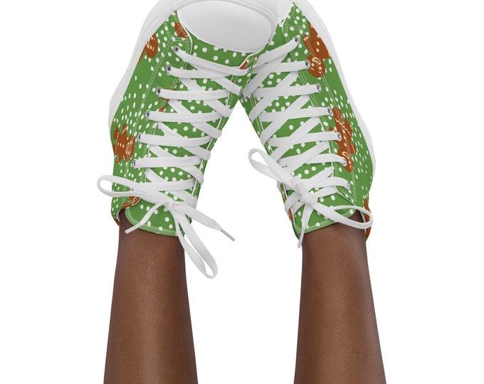 Gingerbread Women’s high top canvas shoes