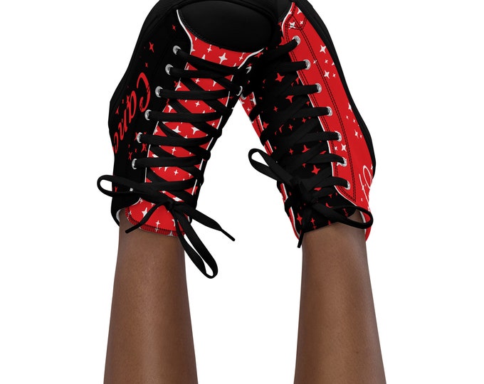 Cancer Ruby Women’s High Top Canvas Shoes