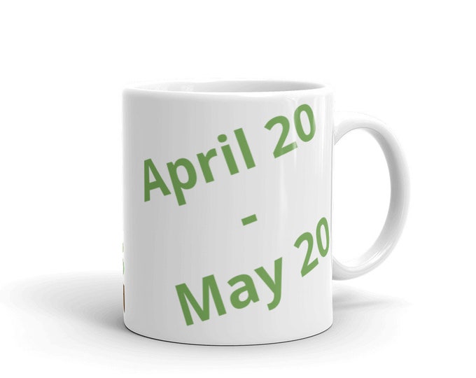 Taurus Emerald Custom Birthday Mug Gift Birthstone
