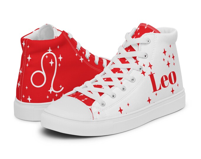 Leo Ruby Men’s High Top Canvas Shoes
