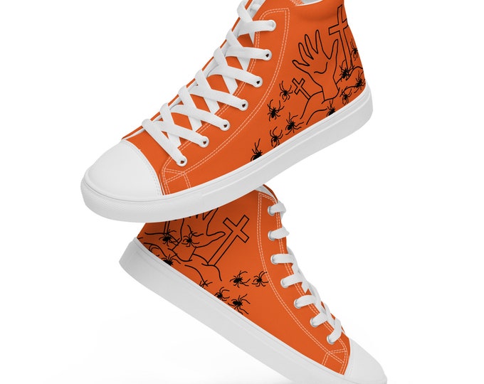 Graveyard Women’s High Top Canvas Shoes l Halloween