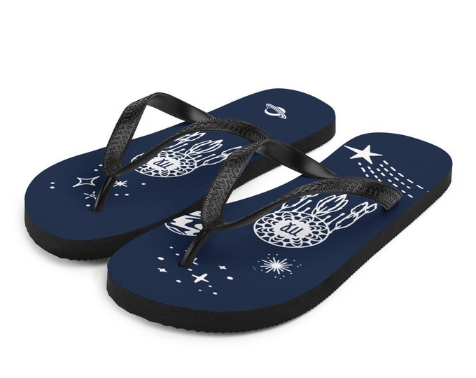 Zodiac Dreamcatcher Sublimated Flip-Flops/ Birthday Gift