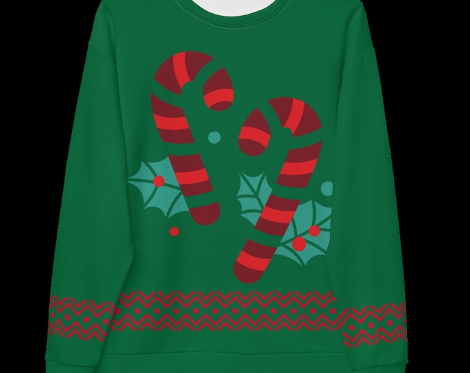 Unisex Sweatshirt Candy Cane