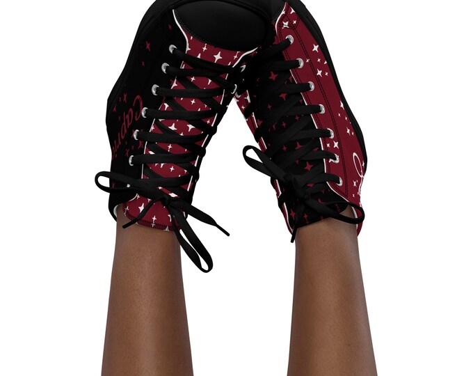 Capricorn Garnet Women’s High Top Canvas Shoes
