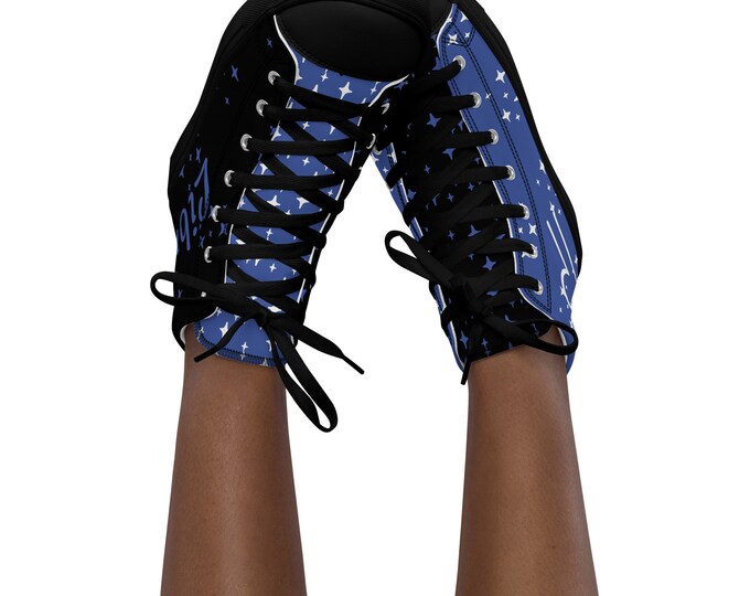 Libra Sapphire Women’s High Top Canvas Shoes