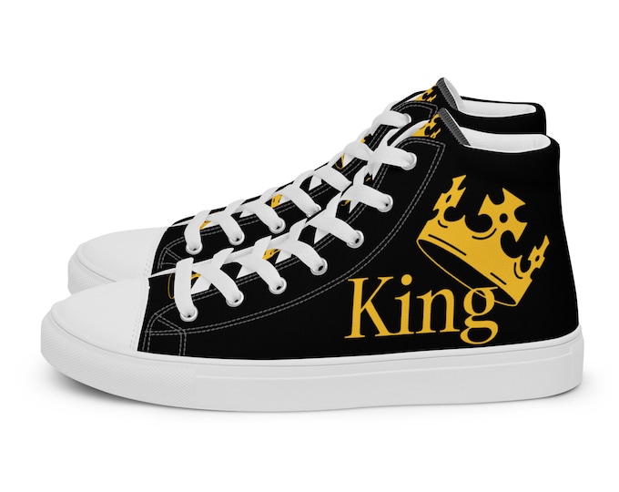King Men’s High Top Canvas Shoes