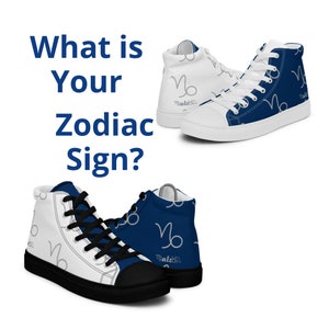 Indianapolis Colts Zodiac Sign Shoes l Adult Gym Sneakers l Astrology Hightops l Custom High Top Canvas Shoe l Pattern Gift l Football Kicks