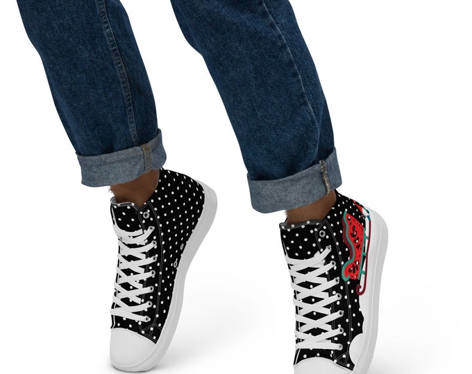 Elf Men’s high top canvas shoes