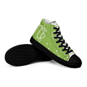 Virgo Peridot Men’s High Top Canvas Shoes