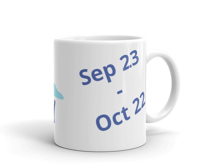Libra Sapphire Custom Birthday Mug Gift Birthstone