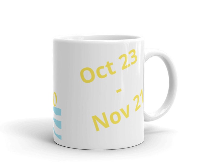 Scorpio Topaz Custom Birthday Mug Gift Birthstone