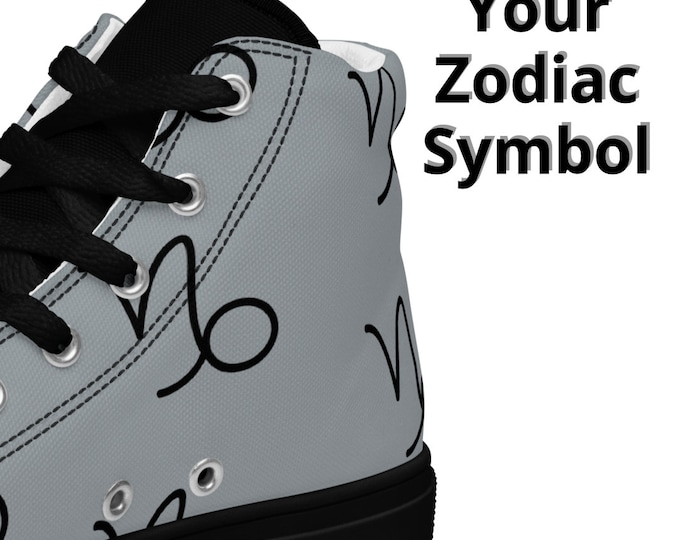 Las Vegas Raiders l Black l Silver l Unisex High Top Canvas Shoes l Sports Teams Colors l Zodiac Signs l Personalized Gift l Football Kicks