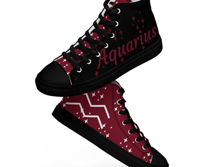 Aquarius Garnet Women’s High Top Canvas Shoes