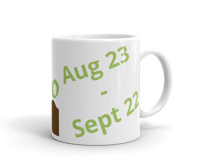Virgo Peridot Custom Birthday Mug Gift Birthstone