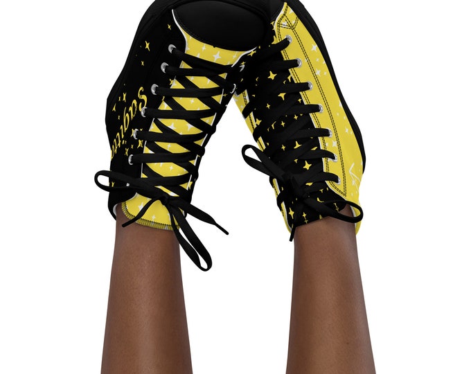 Sagittarius Topaz Women’s High Top Canvas Shoes