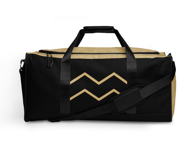 New Orleans Saints Custom Zodiac Sign Duffle Bag l Astrology Travel l Gym Luggage l Astrological Gift l Adult Sport l NFL Workout Weekender