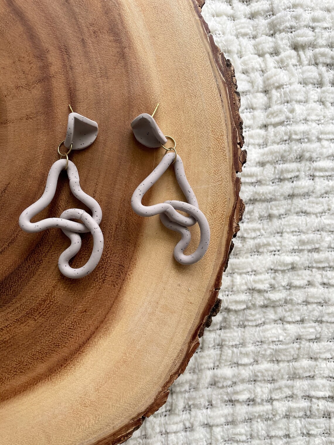 Polymer Clay Ohrringe Handgemachte Schmuck Abstrakte Etsy