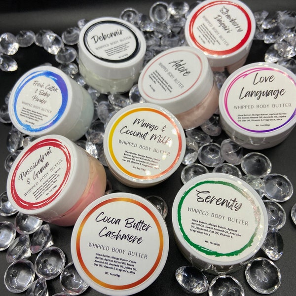 Whipped Body Butter Sample Packungen