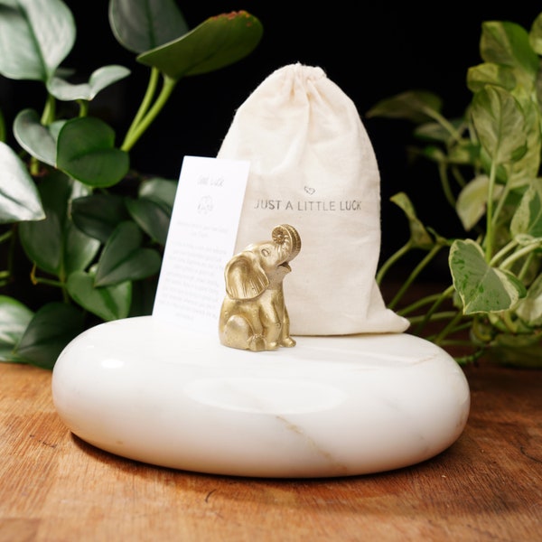 Gold Concrete Lucky Elephant: For Wealth and Good Luck