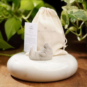 Lucky Concrete Manatee: Handmade Sea Cow Gift For Manatee Lovers
