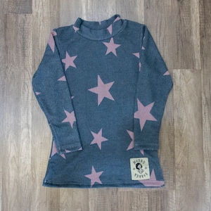 Pink Star Turtleneck