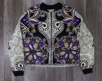 Violet Mandela Bomber Jacket