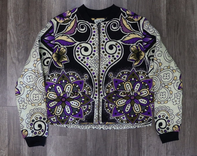 Violet Mandela Bomber Jacket