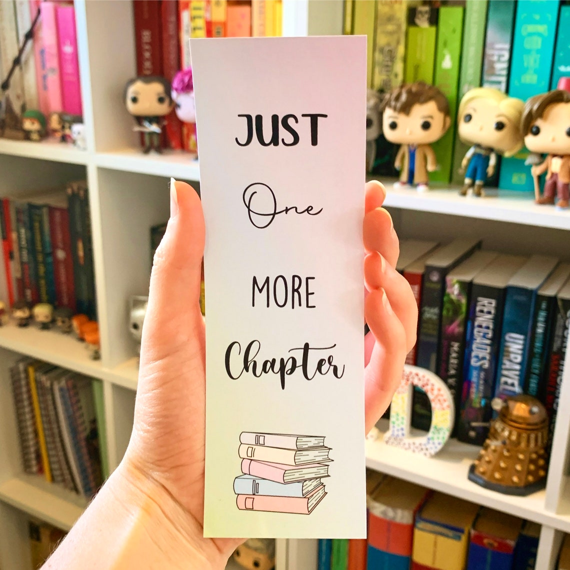 General Bookmark Just One More Chapter Etsy