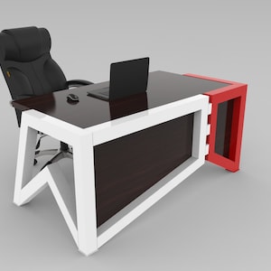 Luxury Office Table Desk Oak Wood, Office Desk, Masive office table, Industrial Style, Conference Table, Oak Wood Table, Office Masive Desk