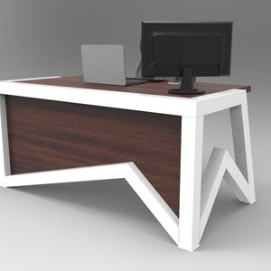 Luxury Office Table Desk Oak Wood, Office Desk, Masive office table, Industrial Style, Conference Table, Oak Wood Table, Office Masive Desk