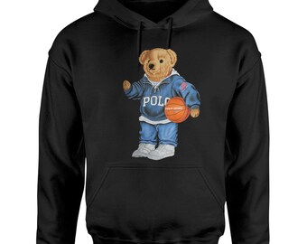Polo Bear Hoodie - Etsy