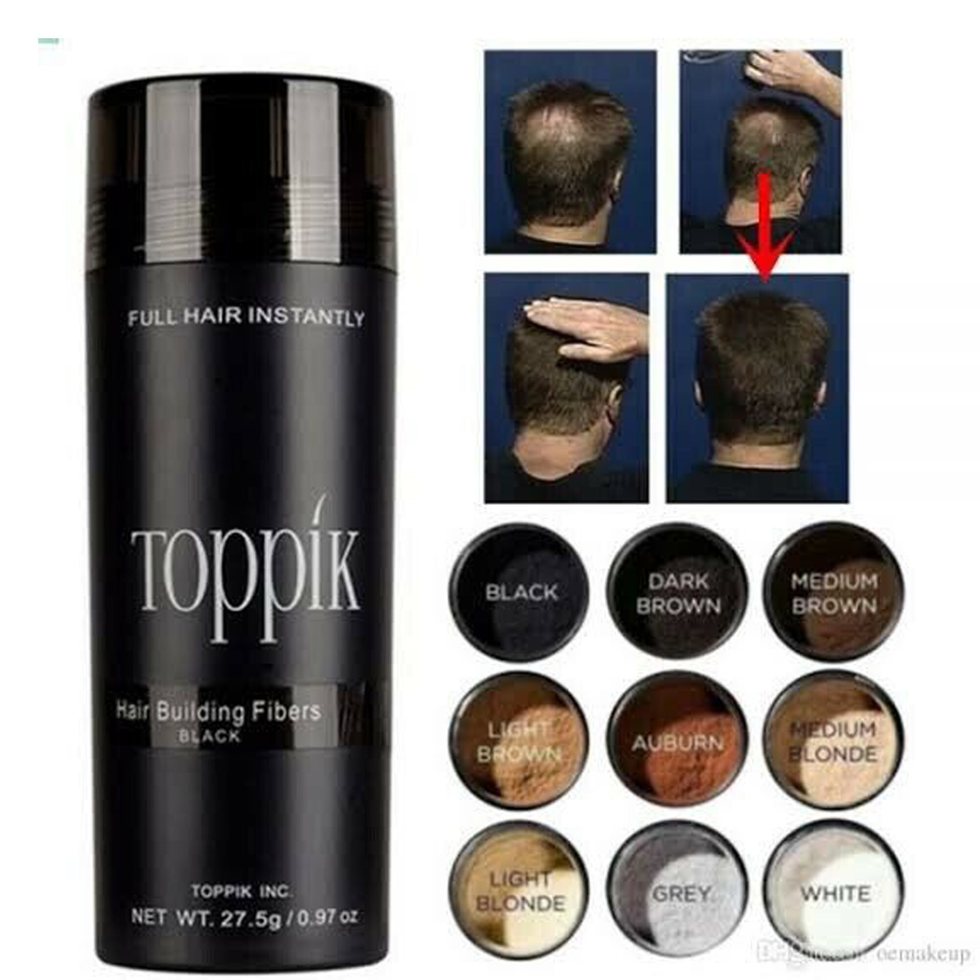 Toppik Hair Loss Thinning Fibers Keratin Powder Spray Etsy