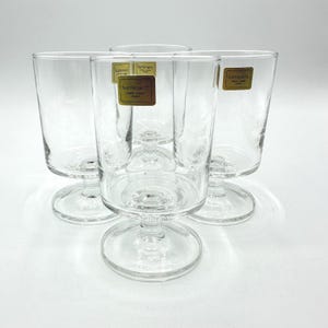 Verrerie D&#39;Arques Luminarc - Clear Glass Footed Stemware (Made in France)